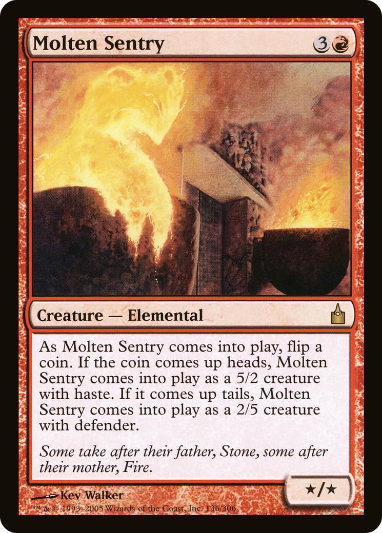 Molten Sentry (RAV-136) - Ravnica: City of Guilds Foil