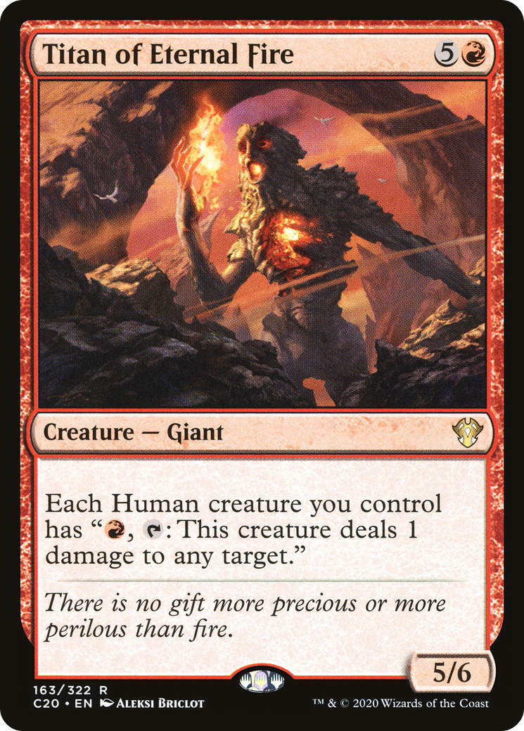 Titan of Eternal Fire (C20-163) - Commander 2020
