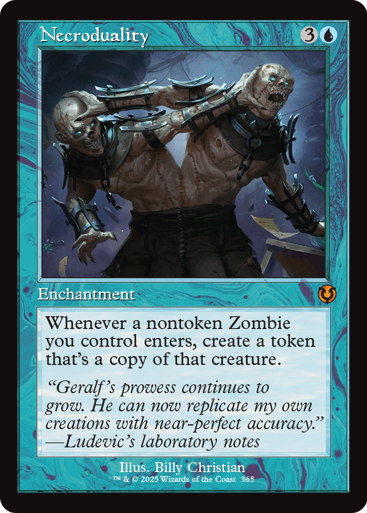 Necroduality (Retro Frame) (INR-365) - Innistrad Remastered: (enchantment) Foil