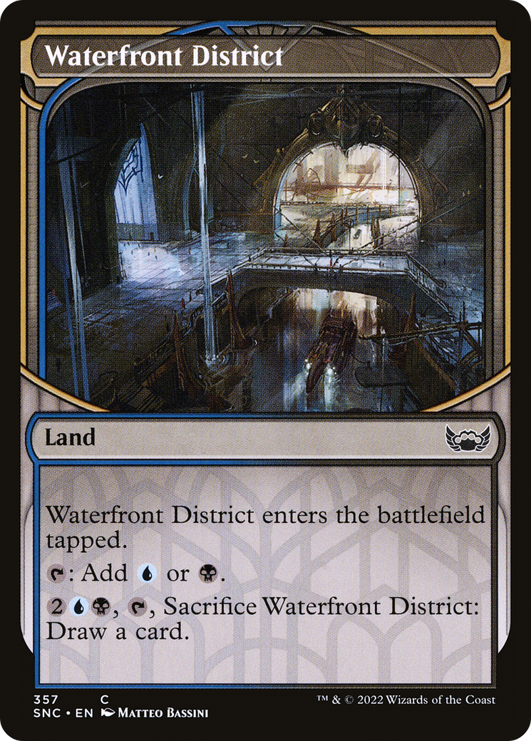 Waterfront District (Showcase) (SNC-357) - Streets of New Capenna: (Showcase) Foil