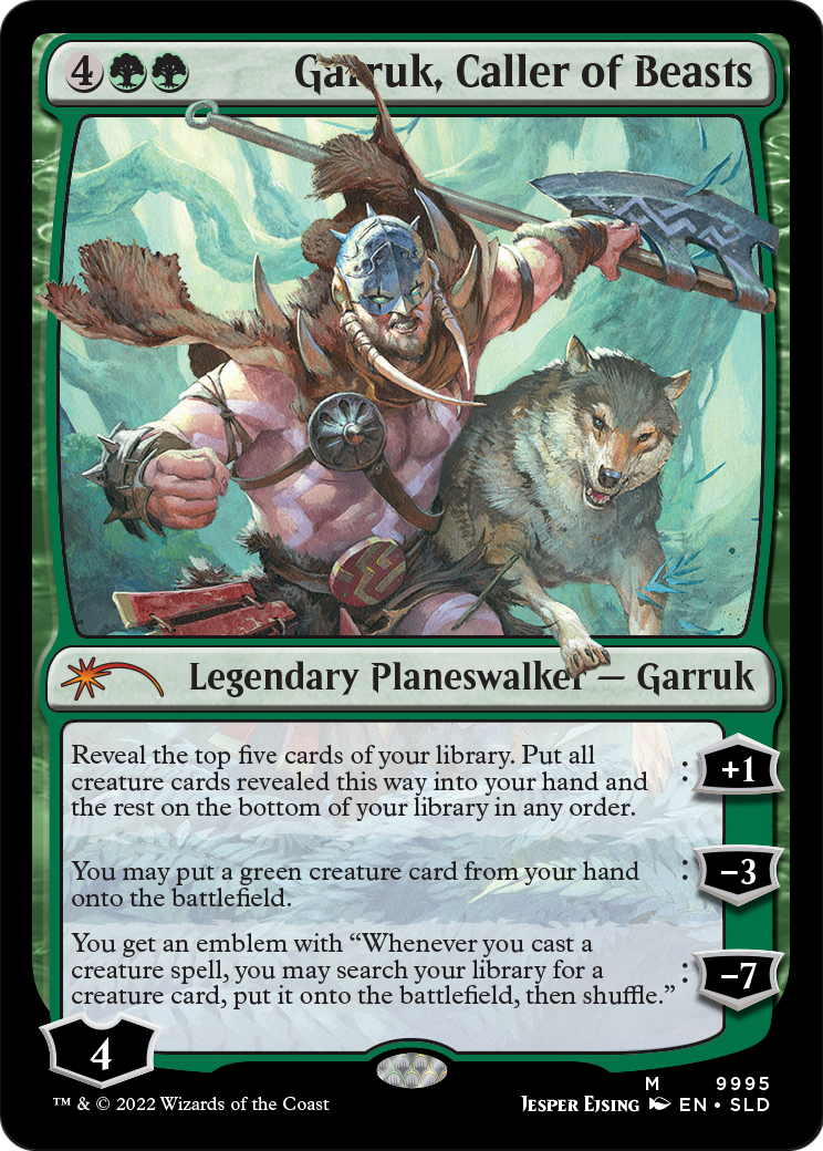 Garruk, Caller of Beasts (SLD-9995) - Secret Lair Drop Foil