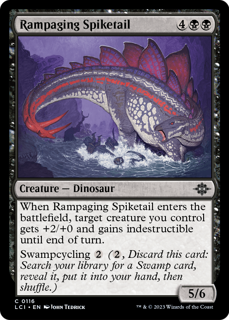 Rampaging Spiketail (LCI-116) - The Lost Caverns of Ixalan Foil