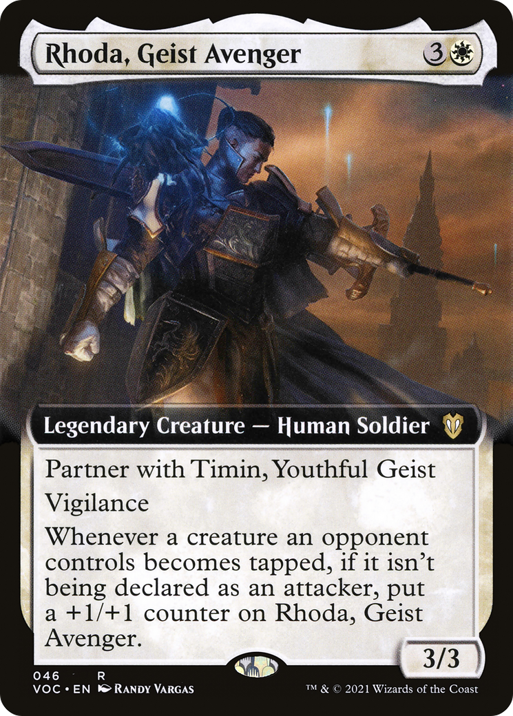 Rhoda, Geist Avenger (Extended Art) (VOC-046) - Crimson Vow Commander: (Extended Art)
