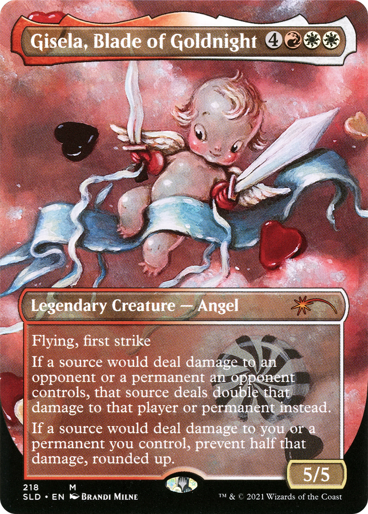 Gisela, Blade of Goldnight (SLD-218) - Secret Lair Drop (Borderless) Foil