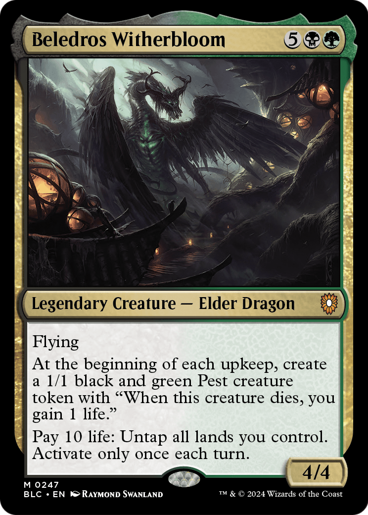 Beledros Witherbloom (BLC-247) - Bloomburrow Commander