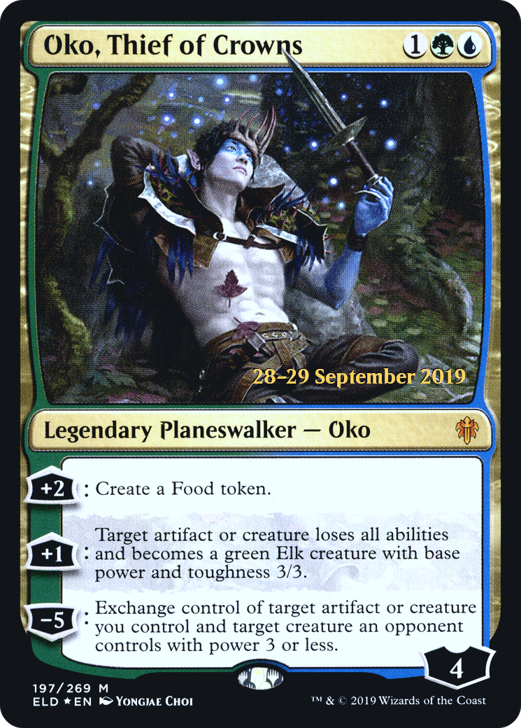 Oko, Thief of Crowns (PRE-197) - Throne of Eldraine Promos Foil