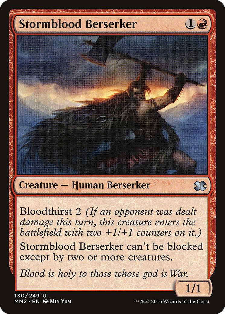 Stormblood Berserker (MM2-130) - Modern Masters 2015