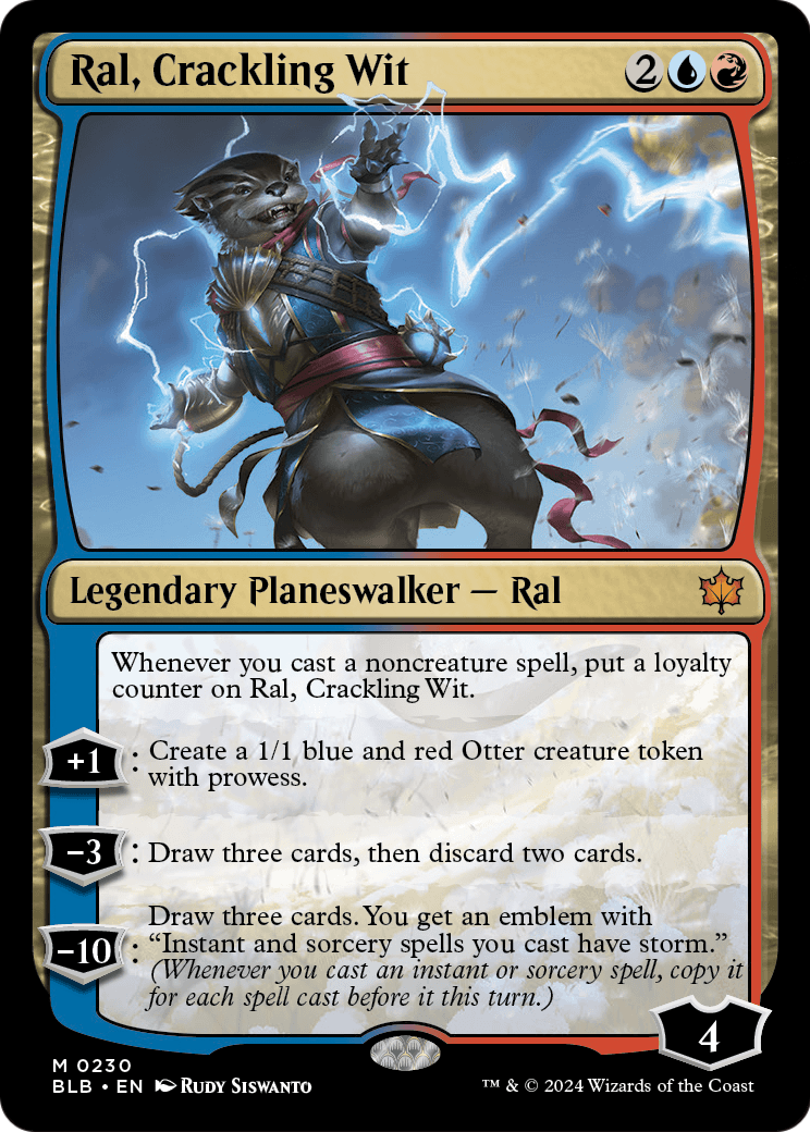 Ral, Crackling Wit (BLB-230) - Bloomburrow Foil