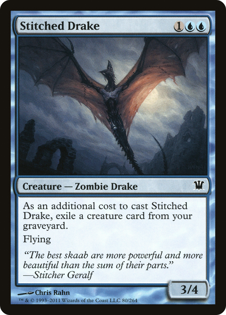 Stitched Drake (ISD-080) - Innistrad Foil