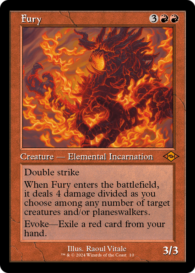 Fury (Retro Frame) (MH2-010) - Modern Horizons 2 Timeshifts