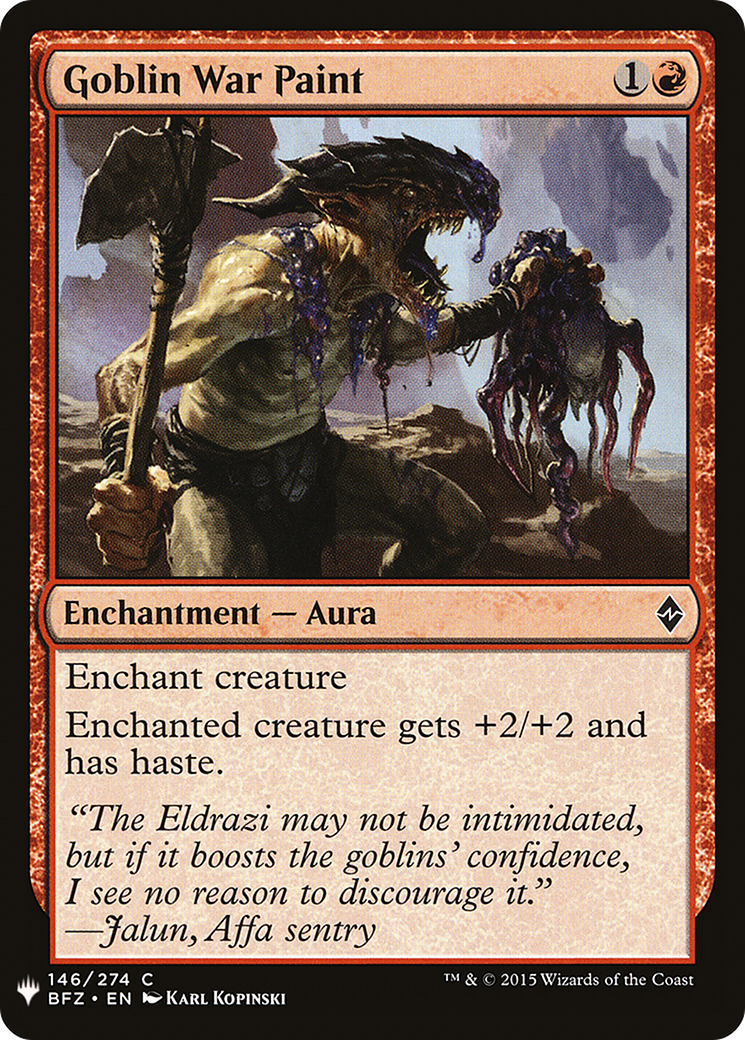 Goblin War Paint (LIST-146) - The List