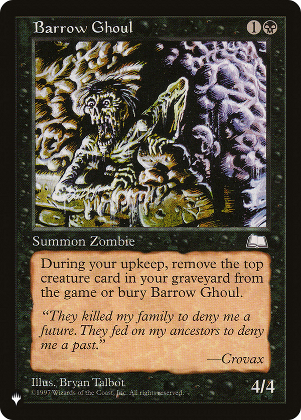 Barrow Ghoul (LIST-) - The List
