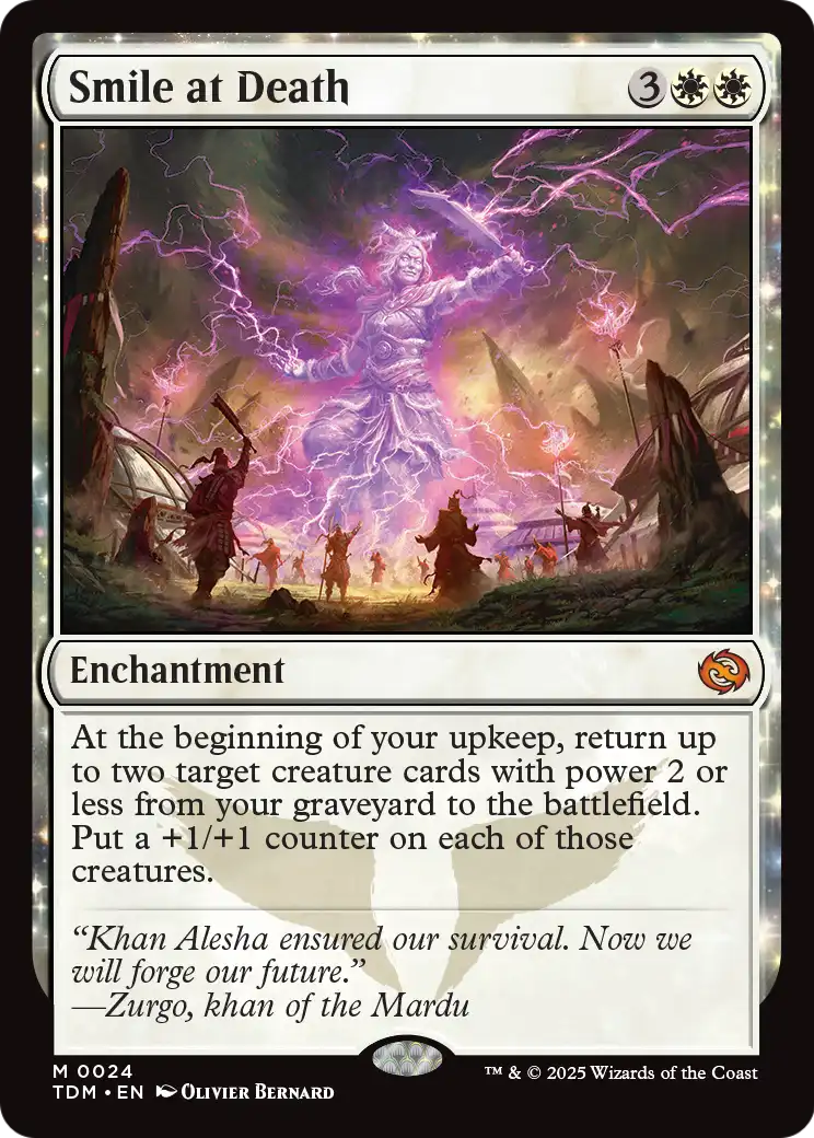 Smile at Death (TDM-024) - Tarkir: Dragonstorm: (enchantment)