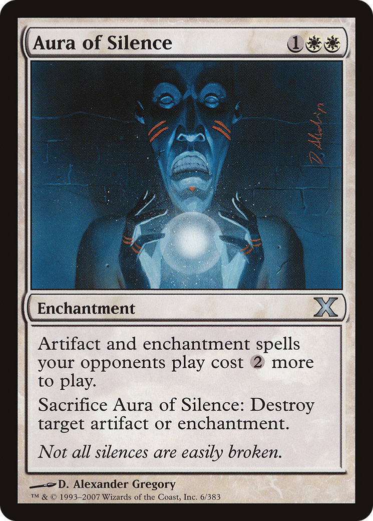 Aura of Silence (10E-006) - Tenth Edition Foil