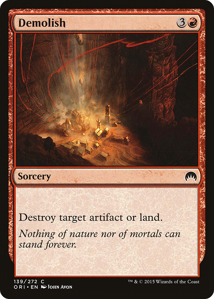 Demolish (ORI-139) - Magic Origins Foil