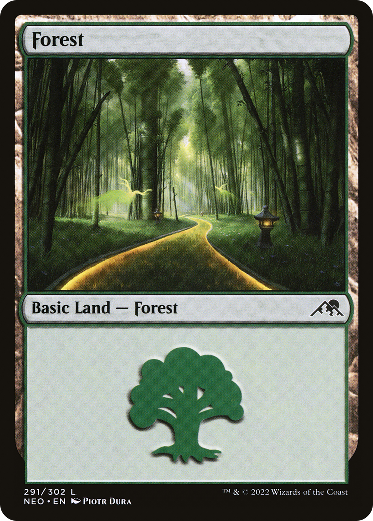 Forest (291) (NEO-291) - Kamigawa: Neon Dynasty