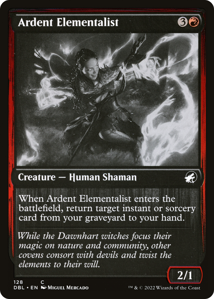 Ardent Elementalist (DBL-128) - Innistrad: Double Feature Foil