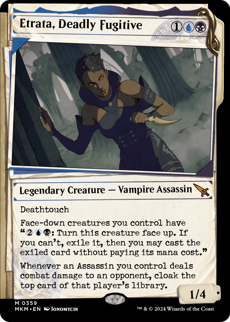 Etrata, Deadly Fugitive (Showcase) (MKM-359) - Murders at Karlov Manor: (Showcase) Foil