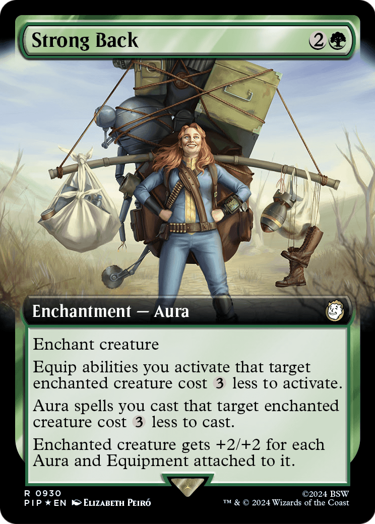 Strong Back (Extended Art) (Surge Foil) (PIP-930) - Fallout: (Extended Art) Foil