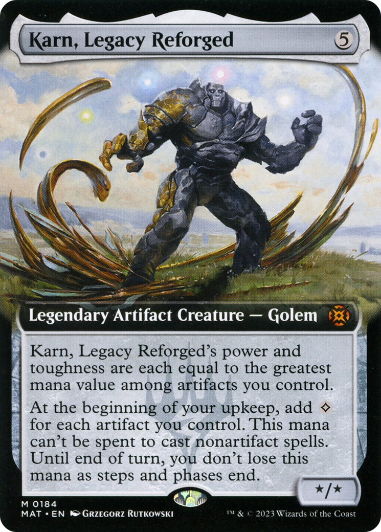 Karn, Legacy Reforged (Extended Art) (MAT-184) - March of the Machine: The Aftermath: (Extended Art)