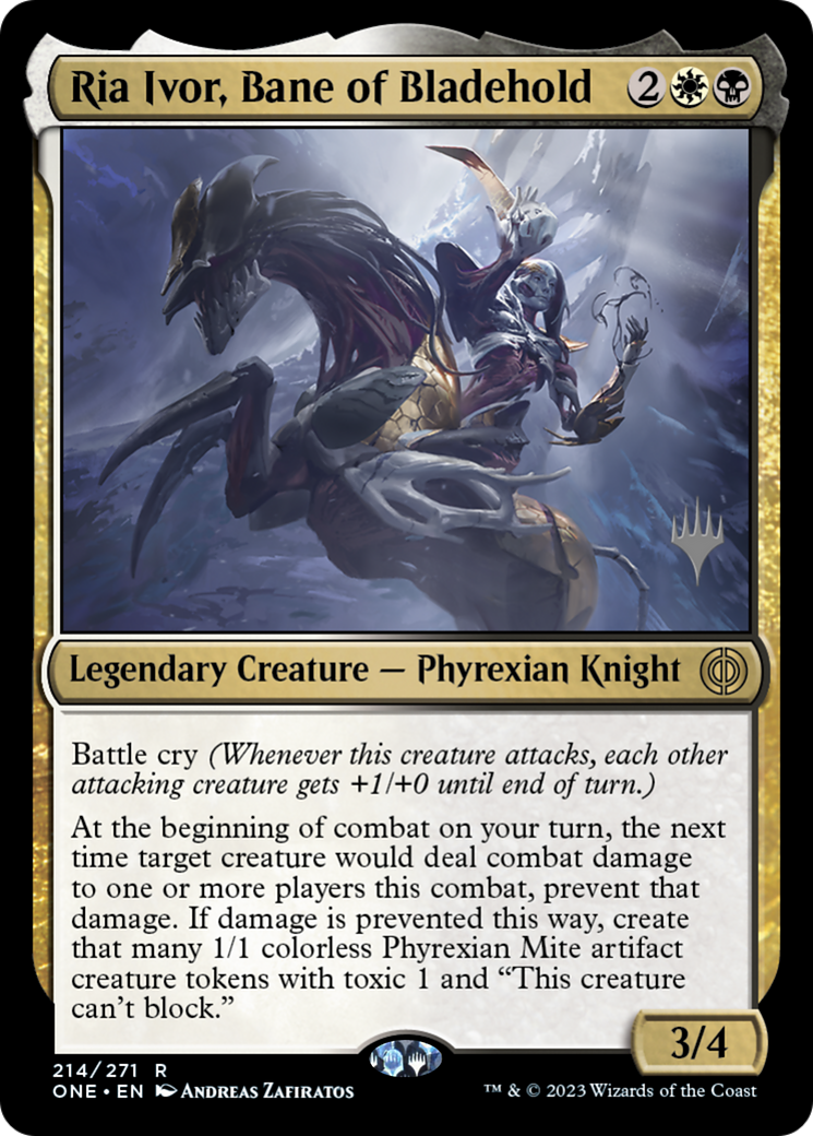 Ria Ivor, Bane of Bladehold (PPONE-214) - Phyrexia: All Will Be One Promos Foil