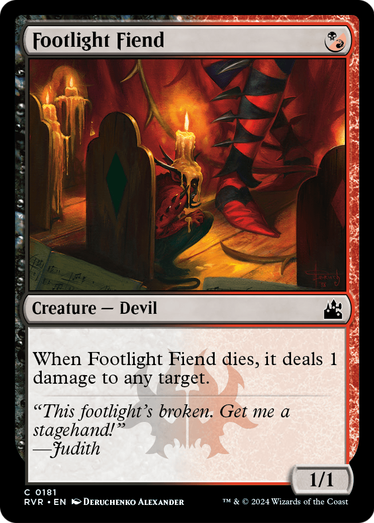 Footlight Fiend (RVR-181) - Ravnica Remastered Foil