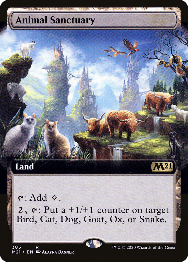 Animal Sanctuary (Extended Art) (M21-385) - Core Set 2021: (Extended Art) Foil