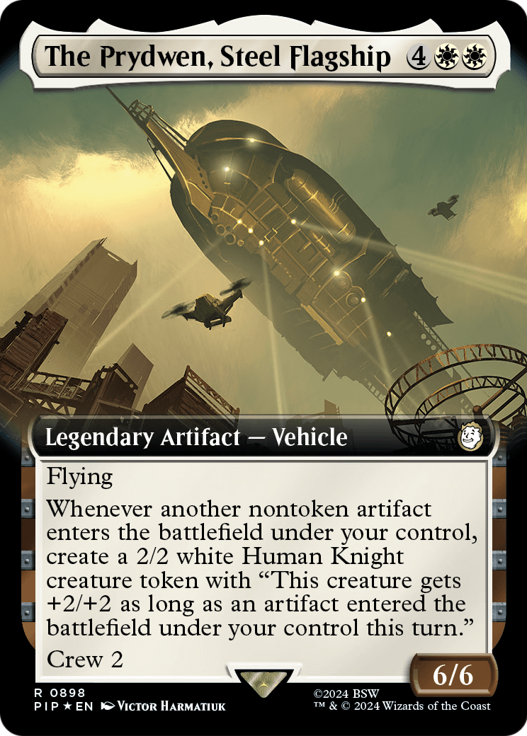 The Prydwen, Steel Flagship (Extended Art) (Surge Foil) (PIP-898) - Fallout: (Extended Art) Foil