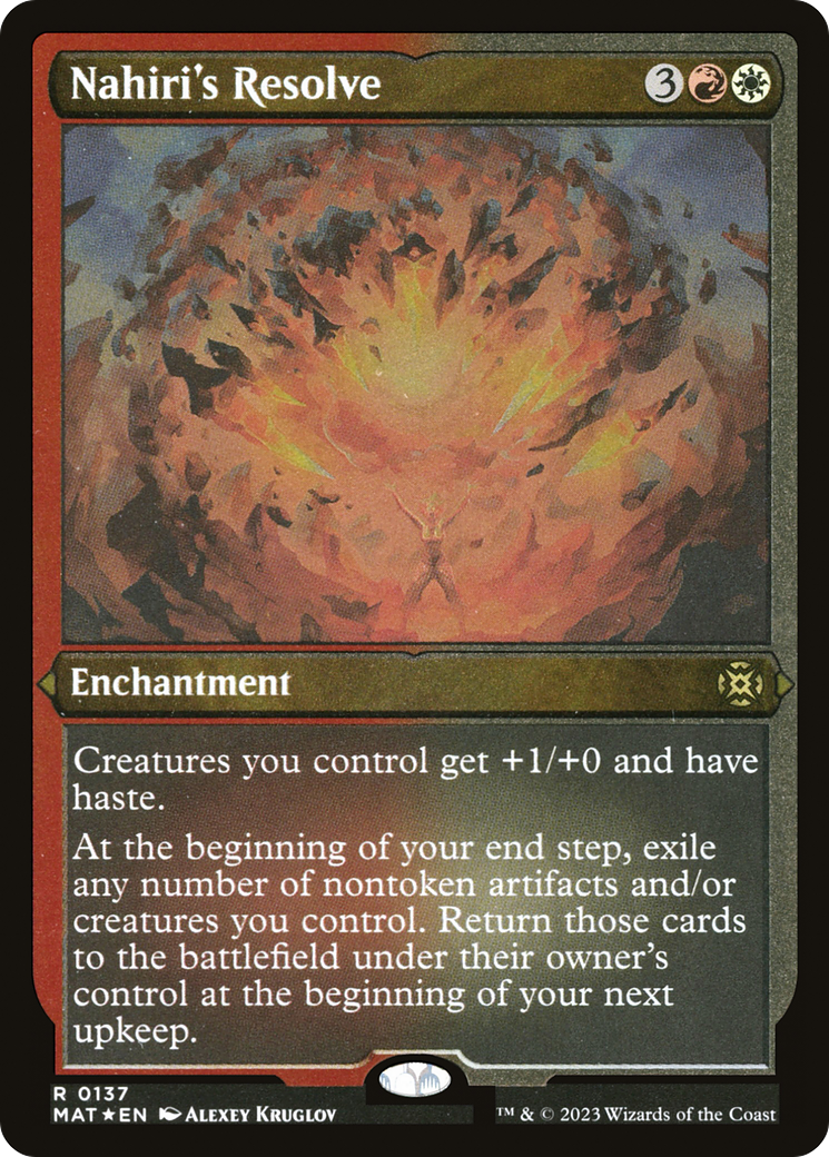 Nahiri's Resolve (Foil Etched) (MAT-137) - March of the Machine: The Aftermath Foil