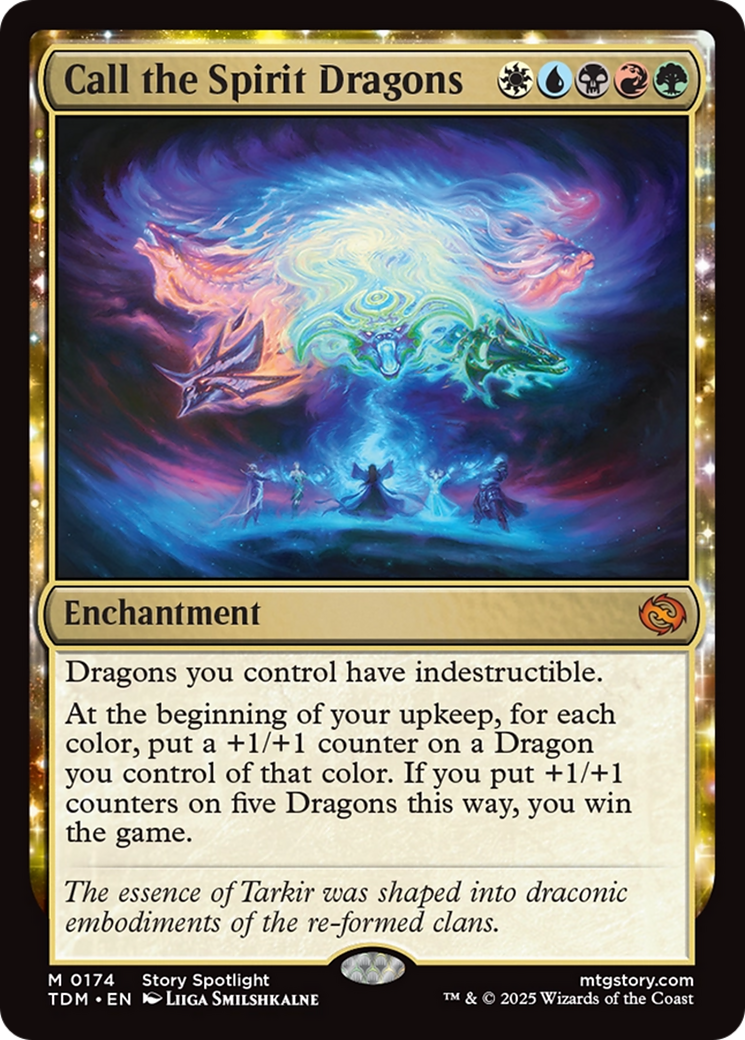 Call the Spirit Dragons (TDM-174) - Tarkir: Dragonstorm: (enchantment)