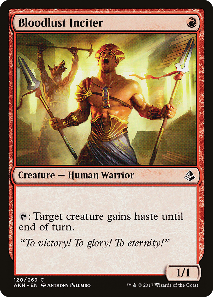 Bloodlust Inciter (AKH-120) - Amonkhet Foil