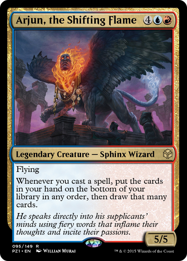 Arjun, the Shifting Flame (PZ1-095) - Legendary Cube Prize Pack
