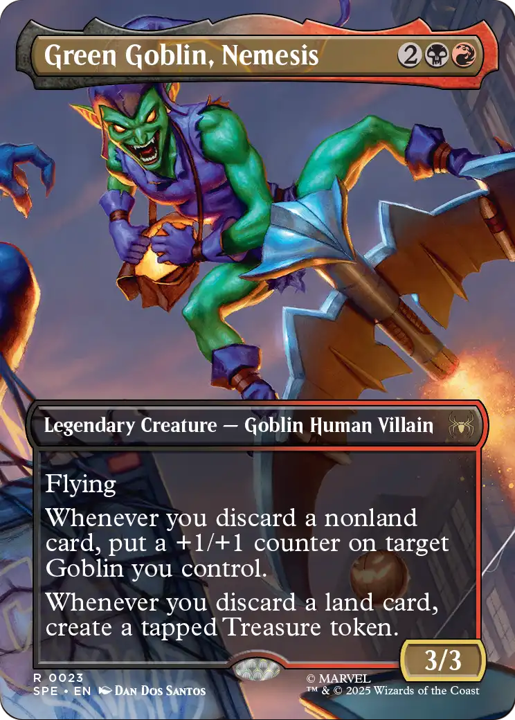 Green Goblin, Nemesis (Borderless) (SPE-023) - Marvel's Spider-Man: Eternal-Legal