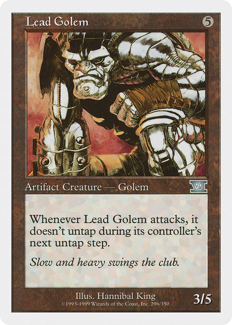 Lead Golem (6ED-296) - Classic Sixth Edition