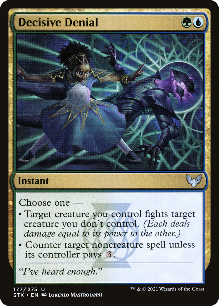 Decisive Denial (STX-177) - Strixhaven: School of Mages