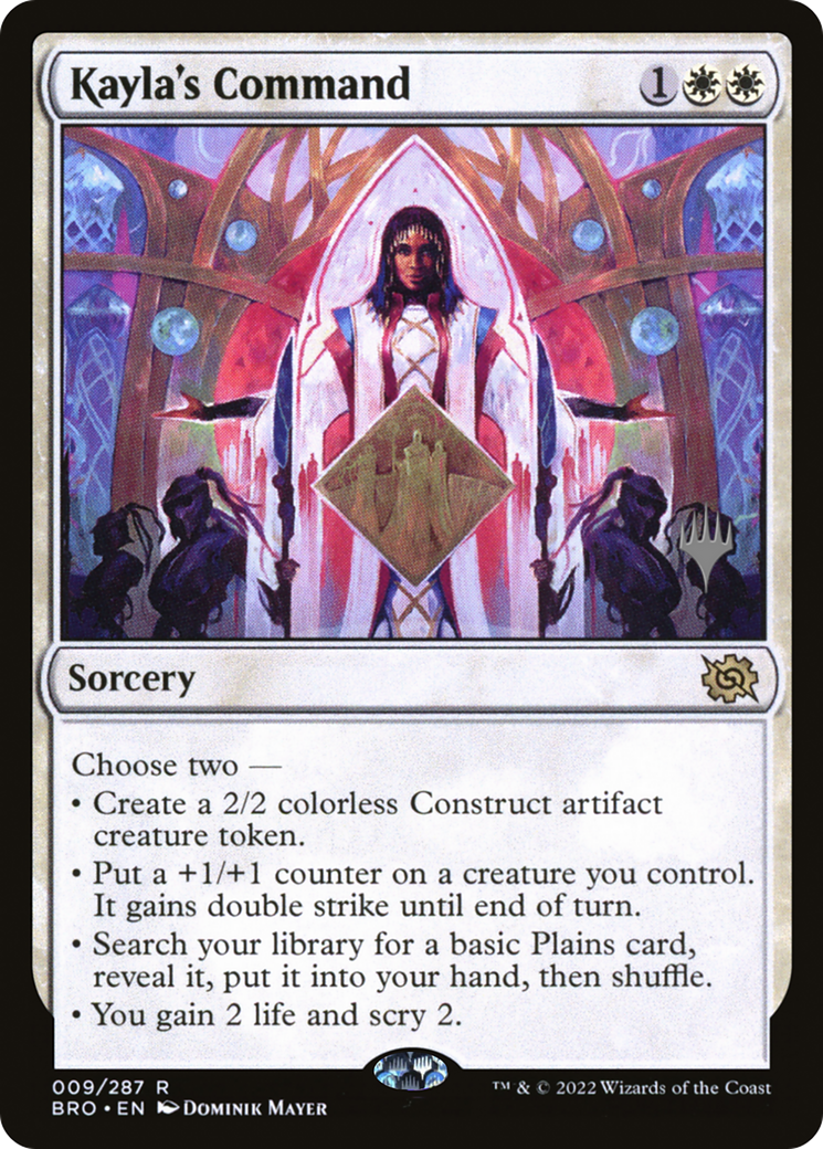 Kayla's Command (PPBRO-009) - The Brothers' War Promos Foil