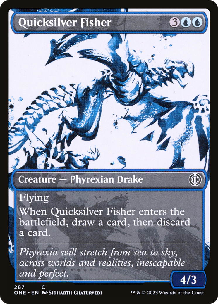 Quicksilver Fisher (Showcase) (ONE-287) - Phyrexia: All Will Be One: (Showcase)