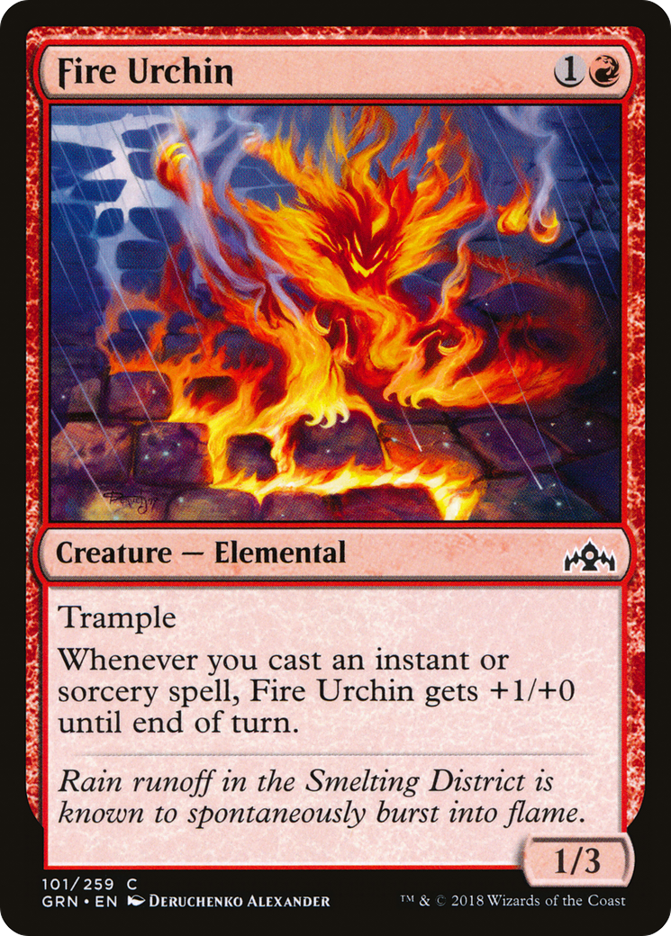Fire Urchin (GRN-101) - Guilds of Ravnica Foil