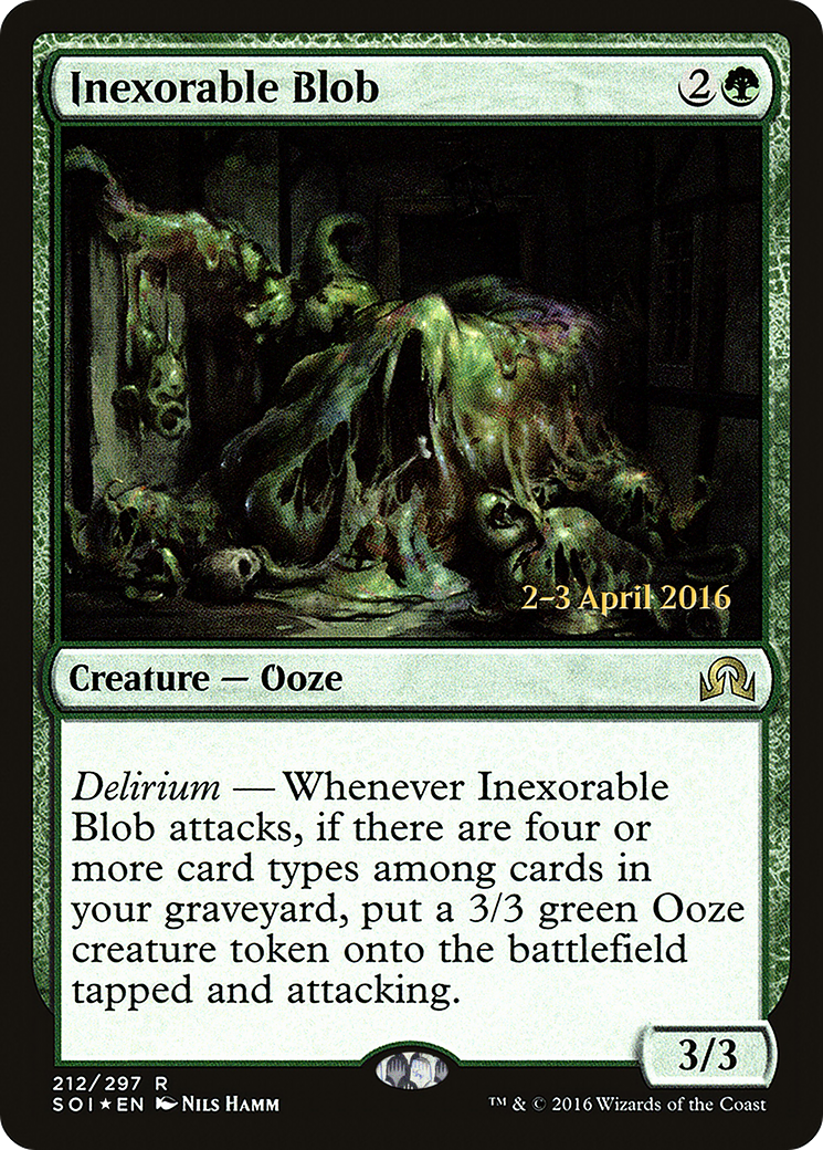 Inexorable Blob (PRE-212) - Shadows over Innistrad Promos Foil