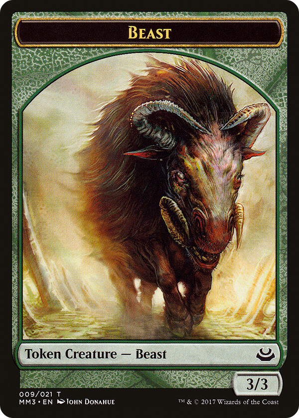Beast Token (3/3) (MM3-009) - Modern Masters 2017 Tokens