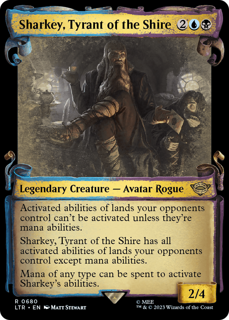 Sharkey, Tyrant of the Shire (Showcase Scrolls) (LTR-680) - The Lord of the Rings: Tales of Middle-earth: (Showcase) Foil