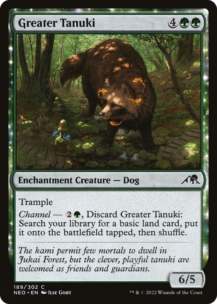 Greater Tanuki (NEO-189) - Kamigawa: Neon Dynasty: (enchantment)