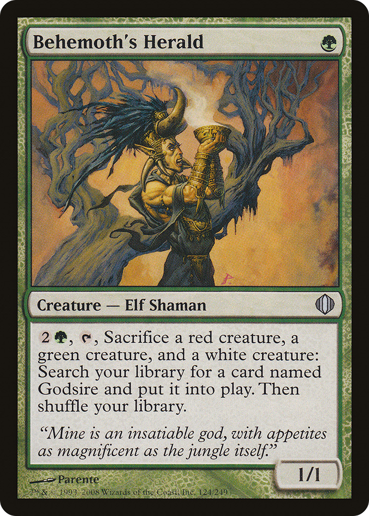Behemoth's Herald (ALA-124) - Shards of Alara Foil