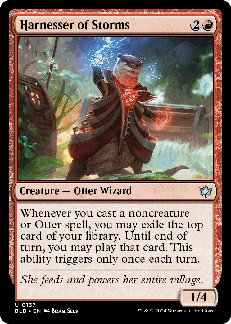 Harnesser of Storms (BLB-137) - Bloomburrow Foil