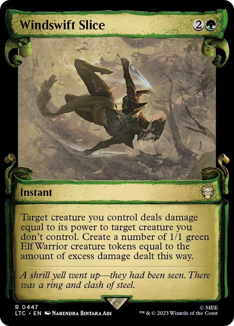 Windswift Slice (Showcase Scrolls) (LTC-447) - Tales of Middle-earth Commander: (Showcase) Foil