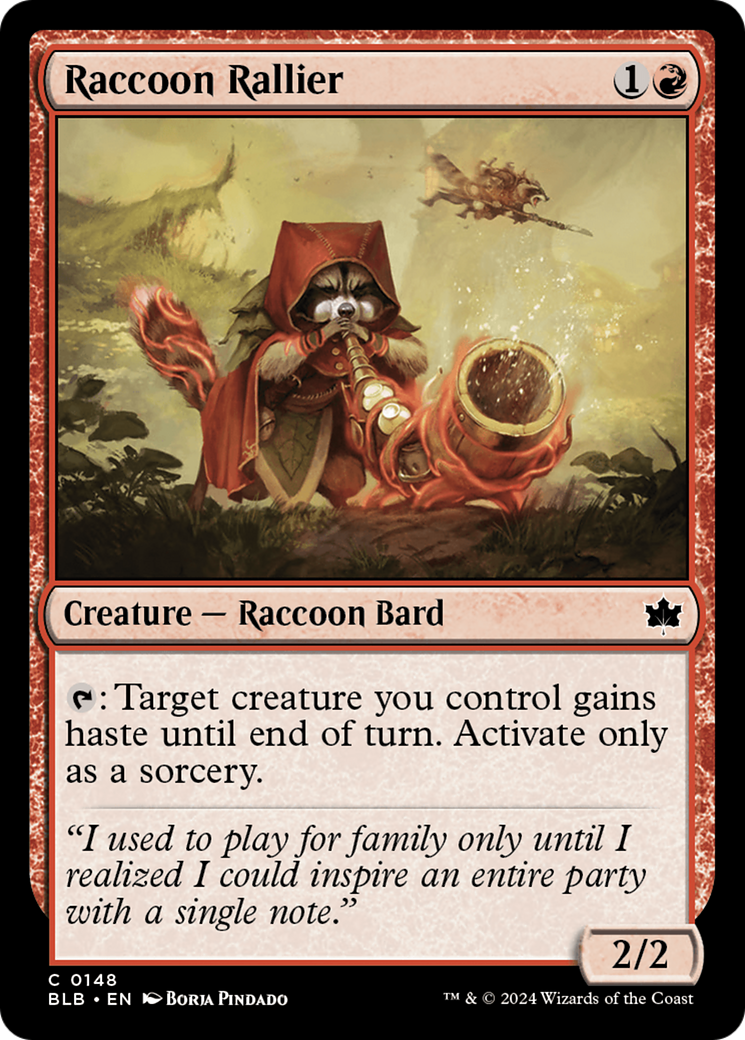 Raccoon Rallier (BLB-148) - Bloomburrow Foil