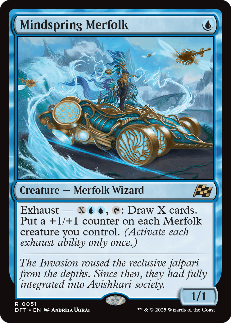 Mindspring Merfolk (DFT-051) - Aetherdrift