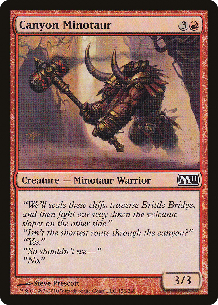 Canyon Minotaur (M11-126) - Magic 2011 Foil