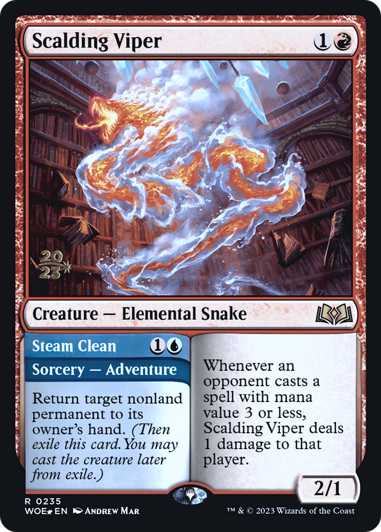 Scalding Viper (PRE-235) - Wilds of Eldraine Promos Foil