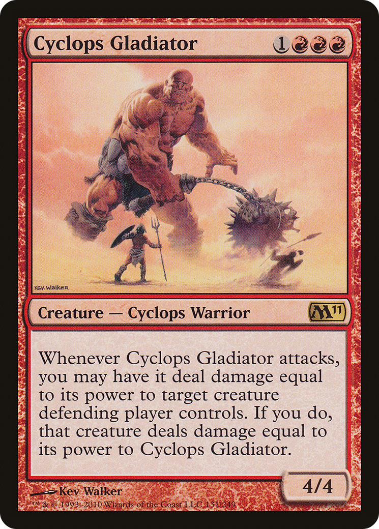 Cyclops Gladiator (M11-131) - Magic 2011 Foil